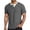 Gray, variant on Mens T-Shirts Short Sleeve Shirt Knit Two Layer Casual Tee Top(Blue,XXL)