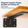 thumbnail image 3 of 1 Set Shelf Brackets Sturdy Strong Bearing Heavy Support Wall Mounted Shelf Brackets for Home, 3 of 7