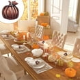 thumbnail image 2 of Suitable for Halloween Autumn Thanksgiving Table Decoration Thanksgiving Napkin Rings Rustic Harvest Pumpkin Napkin Rings 4 Pieces, 2 of 5