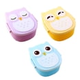 thumbnail image 1 of Youkk Cartoon Owl Lunch Box Cute Food Grade PP Large Capacity For Kids Large Capacity 800ml Bento Box, 1 of 3