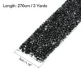 thumbnail image 2 of Unique Bargains 1 Roll 3 Yards Self Adhesive Crystal Rhinestone Diamond Ribbon for Crafts Project Black, 2 of 5