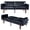 Pu Leather Black, variant on MIKIBAMA 68.Inch Black 2 Seat PU Leather Mid Century Modern Convertible Futon Sofa Bed Tufted Split Back With Solid Wood Legs for Small Spaces