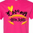 thumbnail image 4 of Inktastic Love My Yellow Jackets Football T-Shirt, 4 of 5
