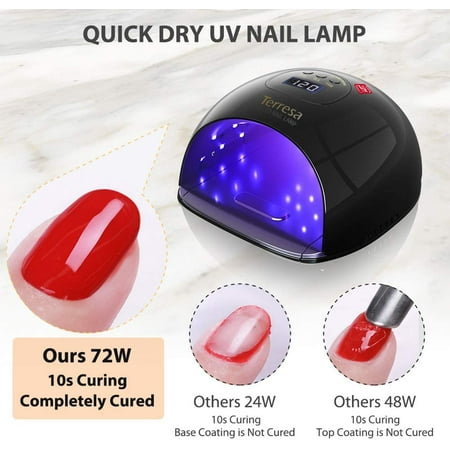 LED Nail Lamp, 72 Watt Nail Dryer for Gel Polish, Nail Light with 3 Timer Setting, Salon Quality Professional Gel Lamp, Automatic Sensor Nail Art Tools for Fingernail & Toenail | Walmart Canada LED Nail Lamp, 72 Watt Nail Dryer for Gel Polish, Nail Light with 3 Timer Setting, Salon Quality Professional Gel Lamp, Automatic Sensor Nail Art Tools for Fingernail & Toenail | Walmart Canada