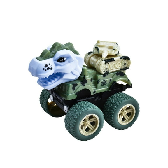 KOYPTL Dinosaur Monster Truck Toy for Boys Aged 3 4 5 6 7 Years Old, Dinosaur Toys Cars Press and Go Rotating Stunt Car Dinosaur Vehicles Toys,Christmas Birthday Gifts for Kids