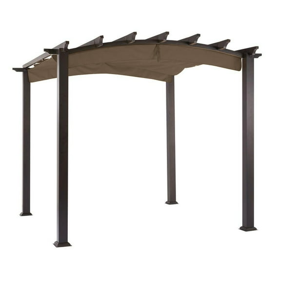 Garden Winds Replacement Canopy Top Cover for the Arched Pergola - Nutmeg
