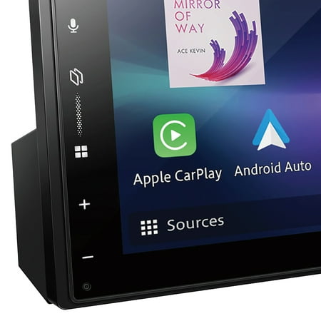 Pioneer - 6.8" – Wireless Android Auto™ and Apple CarPlay® Bluetooth® Digital Media (DM) Receiver - Black