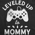 thumbnail image 2 of Maternity Leveled Up to Mommy T Shirt Cute Pregnancy Video Game Tee (Heather Black) - 3XL, 2 of 4