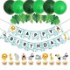 thumbnail image 1 of Kit de decoración con globos para cumpleaños, 9 unidades, látex verde, 1 of 2