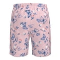 thumbnail image 6 of Kdxio Butterfly Pattern Mens Casual Shorts - Drawstring Summer Beach Sports Shorts for Men, 6 of 9
