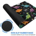 thumbnail image 6 of Long Mouse Pads for Desk,Black Dinosaurs Speech Bubbles Pattern Desk Mats on Top Of Desks, Desk Mouse Pad Extra Large with 3mm Non-Slip Base and Stitched Edge for Gaming,Office,Work,Home 31.5"x15.7", 6 of 6