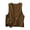 Yellow, variant on 1 PC Women's Tank Tops Retro Twill Sleeveless Cargo Vest Open Front Loose Casual Waistcoat Sleeveless Tops for Women