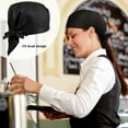 BESTOMZ Pirate Chef Hat Waiter Uniform Bakery BBQ Grill Hat Restaurant Cook Work Hat (Black