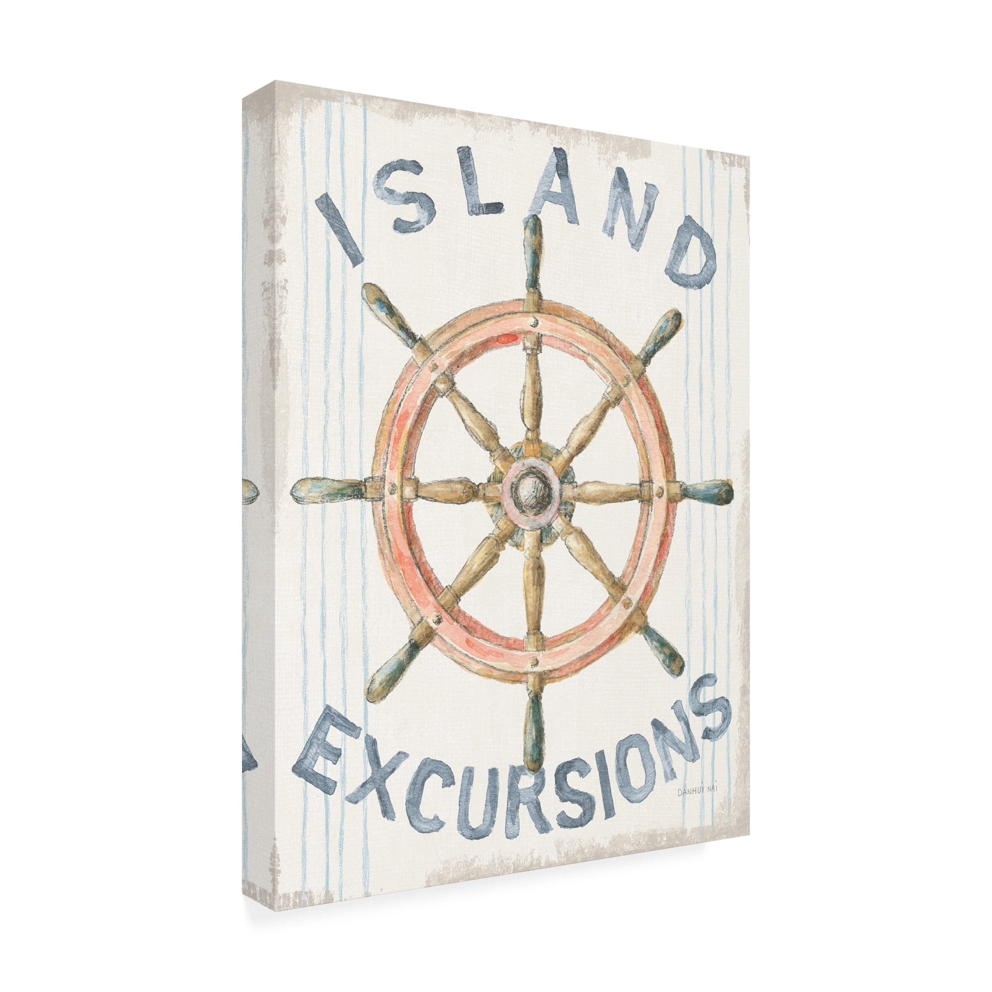 Trademark Fine Art 'Floursack Nautical IV' Canvas Art by Danhui Nai