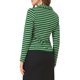 thumbnail image 3 of BLAZER A RAYAS DE LARGA MANGA CON SOLAPA NOTCH PARA MUJERES INSPIRE CHIC XL VERDE Y BLANCO, 3 of 8