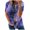 Purple, variant on Fesfesfes V Neck Shirts Women Fashion Women Summer Loose Print Round-Neck T-Shirt Short Sleeve Casual Blouse Short Sleeve Top XL(US:10)