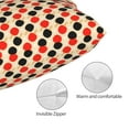 thumbnail image 3 of Qekee Table Tennis Rackets Print Pillow Case with Hidden Zipper, Soft and Comfortable Pillow Covers for Home & Travele-16"x24", 3 of 6