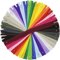 PEACNNG 60 Pieces Nylon Coil Zippers,14 Inch Colorful Sewing Zippers Supplies for Tailor Sewing Crafts(20 Assorted Colors)