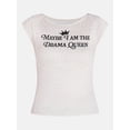 thumbnail image 5 of Women's Drama Queen Graphic Tee with Short Sleeves, Sizes XXS-XXL, 5 of 5