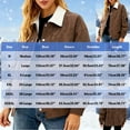thumbnail image 3 of Cutuoiiu Women's Long Sleeve Fuzzy Lined Lapel Zip up Loose Thicken Outerwear Jackets Gifts, 3 of 9