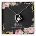thumbnail image 2 of To My Girlfriend Lost Without You Forever Necklace w Message Card, 2 of 7