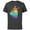 Charcoal, variant on Disney Princess Belle Rainbow Gradient Beauty and the Beast- Short Sleeve Cotton T-Shirt for Adults - Customized-Black