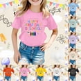 thumbnail image 2 of Kcolen Boys Back To School Clothes, Unisex Cute Letter Print Short Sleeve Preppy First Day of School T-Shirt Casual School Outfit Top, 2 of 5