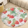 thumbnail image 6 of Strawberry Fruit Watercolor Round Carpet Circle Rug Outdoor Patio Area Rug Washable Large Area Rugs Hallway Room Decor Fitness Mats, 6 of 8
