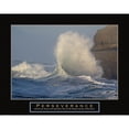 thumbnail image 3 of Frontline 14x12 Black Modern Framed Museum Art Print Titled - Perseverance - Crashing Wave, 3 of 5