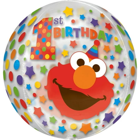 Elmo 1st Birthday Orbz Balloon 16