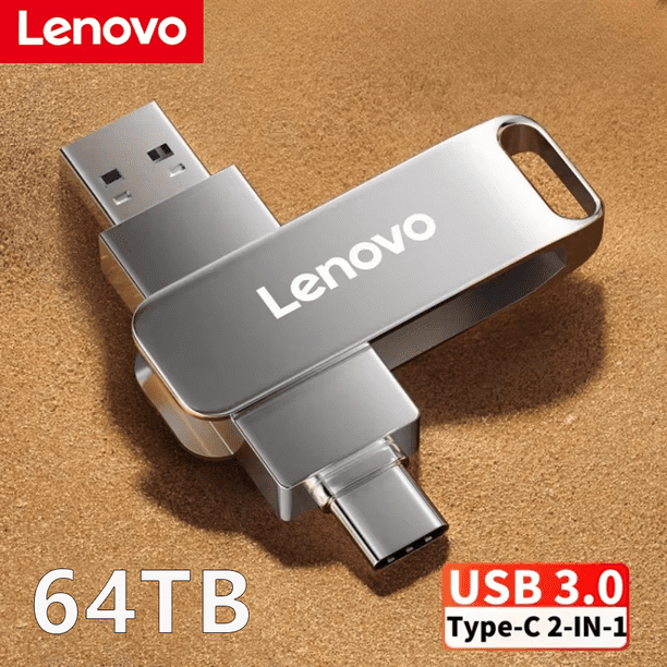 Lenovo 64TB USB Memories Type-c 2-In-1 USB 3.0 Flash Drive 8TB 