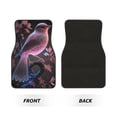 thumbnail image 2 of Yiaed Bird6 Print Carpet Floor Mats for Cars, Auto Accessories Front & Rear Car Floor Mats Car Floor Foot Mat Sets of 4 Pieces, 2 of 7