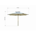thumbnail image 2 of Urban Elements Beachouse 10-Piece 100% FSC Teak Finish Wood Extendable Patio Dining Set with Matching 11.5 ft Teak Patio Umbrella – Light Teak, 2 of 17