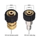 thumbnail image 2 of Adaptador de conexión rápida Laklulu M22*1,5-3/8 para conexión rápida de accesorios de manguera y pistola rociadora de hidrolavadora de alta presión (2 piezas), 2 of 3
