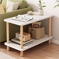 thumbnail image 1 of Mesa De Centro Scandi Home Rectangular Blanca De Dos Capas, 1 of 4