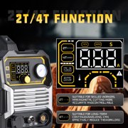 PUWU Plasma Cutter High Frequency Non-Touch Pilot Arc, Digital Display DC Inverter 110/220V Dual Voltage Blowback Plasma Cutting Machine