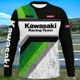 thumbnail image 4 of Camiseta de manga larga para hombre del equipo de carreras de motos Kawasaki, camiseta de primavera y otoño para mujer, camiseta deportiva informal 24/25, 4 of 4