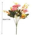 thumbnail image 2 of Worallymy 2 uds. 7 cabezas artificiales peonía pequeña simulación de tela decoración de flores hogar sala de estar adorno Floral Worallymy JD735804427, 2 of 7