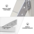 thumbnail image 4 of 12pcs Trapezoid Angle Bracket Right Angle Corner Brace Stainless Steel Corner Brace, 4 of 8