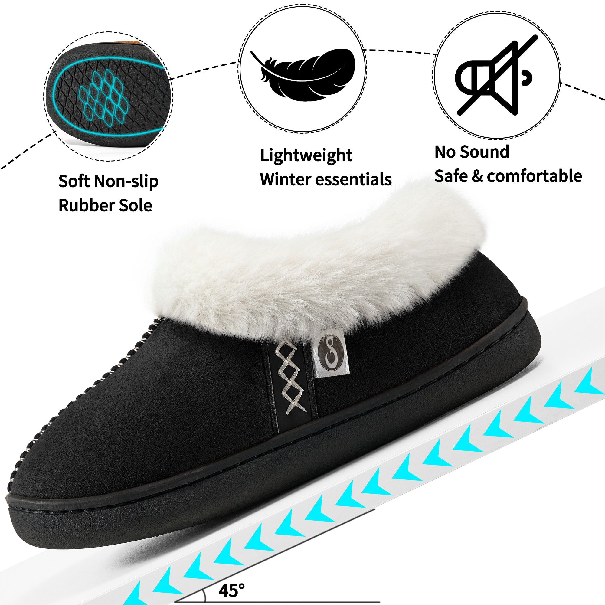 Ablanczoom Women's Memory Foam Loafer Slippers photo 4