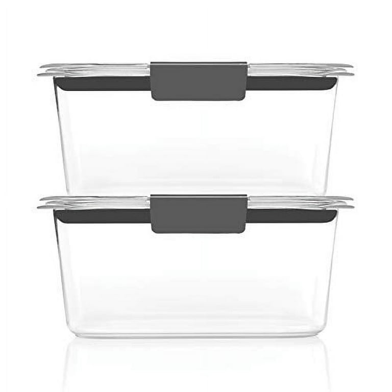 Rubbermaid Brilliance Glass Set of 4 Food Storage Containers with