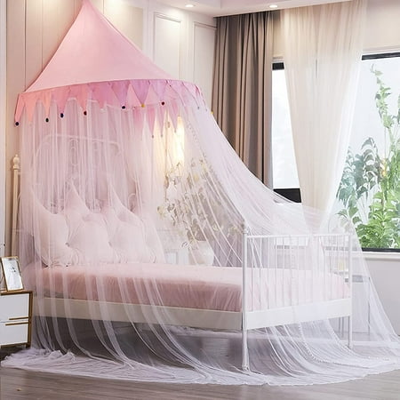 Hanging Mosquito Net For Single To California King Size Beds Bed Canopy Mesh Curtains From Ceiling Girl Bedroom Easy Install Color Pink Canada Bed Canopy Mesh Curtains, California King Canopy Bed With Curtains
