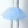 thumbnail image 4 of inhzoy Girls Tutu Skirts 4 Layers Tulle Skirt Ballet Dance Skirt Sky Blue 6-11, 4 of 8