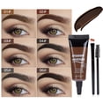 thumbnail image 2 of Three Dimensional Eyebrow Dye Cream, Makeup Eyebrow Dye 10ml, 2026 New Waterproof Eye Brow Tint Stain, Long-lasting Liquid Eyebrow Gel Eye Brow Tinting Kit with Brush for All Skin Types, 2 of 7