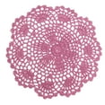 thumbnail image 3 of Dream Lifestyle 6pcs Doilies, Crochet Cotton Lace Table Placemats Doilies, Handmade Round Crochet Doilies Hook Flower Hollow Decorative Cushion Plate Pad Insulation Dining Table Mats 8inch, 3 of 7