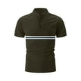 thumbnail image 7 of Fnooota Mens Polo Shirts 2025, Collared Work Summer Casual Short Sleeve Shirts Army Green Size M, 7 of 7