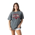 thumbnail image 2 of Women's Gameday Couture Gray Arizona Cardinals Peak Performance Oversized Snow Wash T-Shirt, 2 of 6