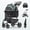 Green, variant on Happy & Polly 3-in-1 Pet Stroller for Cats & Small Dogs, Detachable Cat Carrier with Wheels, Foldable Dog Stroller for Puppies, Compact Travel
