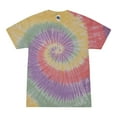 thumbnail image 1 of Tie Dyes Men's Tie Dyed Performance Short Sleeve T-shirt H1000-Zen Rainbow-XL, 1 of 4