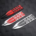 thumbnail image 3 of 2pcs Car Fender Side Blade Emblem Decorative Stickers Auto Refit Accessories For VW GTI R GTD Golf Polo Tiguan Jetta GTD-BK SL 2pcs, 3 of 6